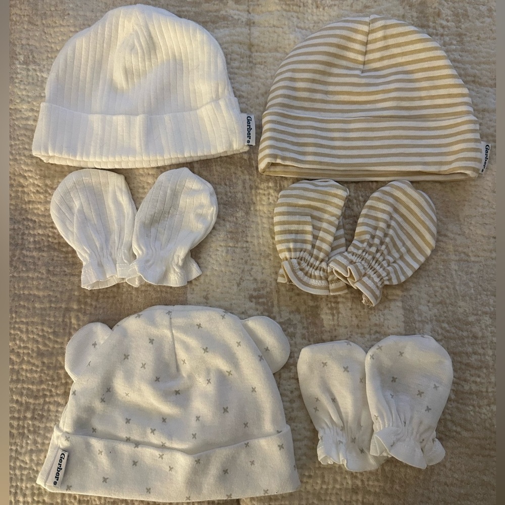|Gerber| Hat and Mittens Sets